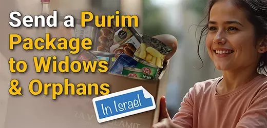 Send A Purim Package to Widows & Orphans In Israel